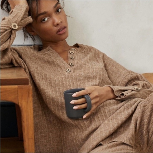 Free People Sweaters - Free People Around The Clock Ribbed Tunic‎ Sweater